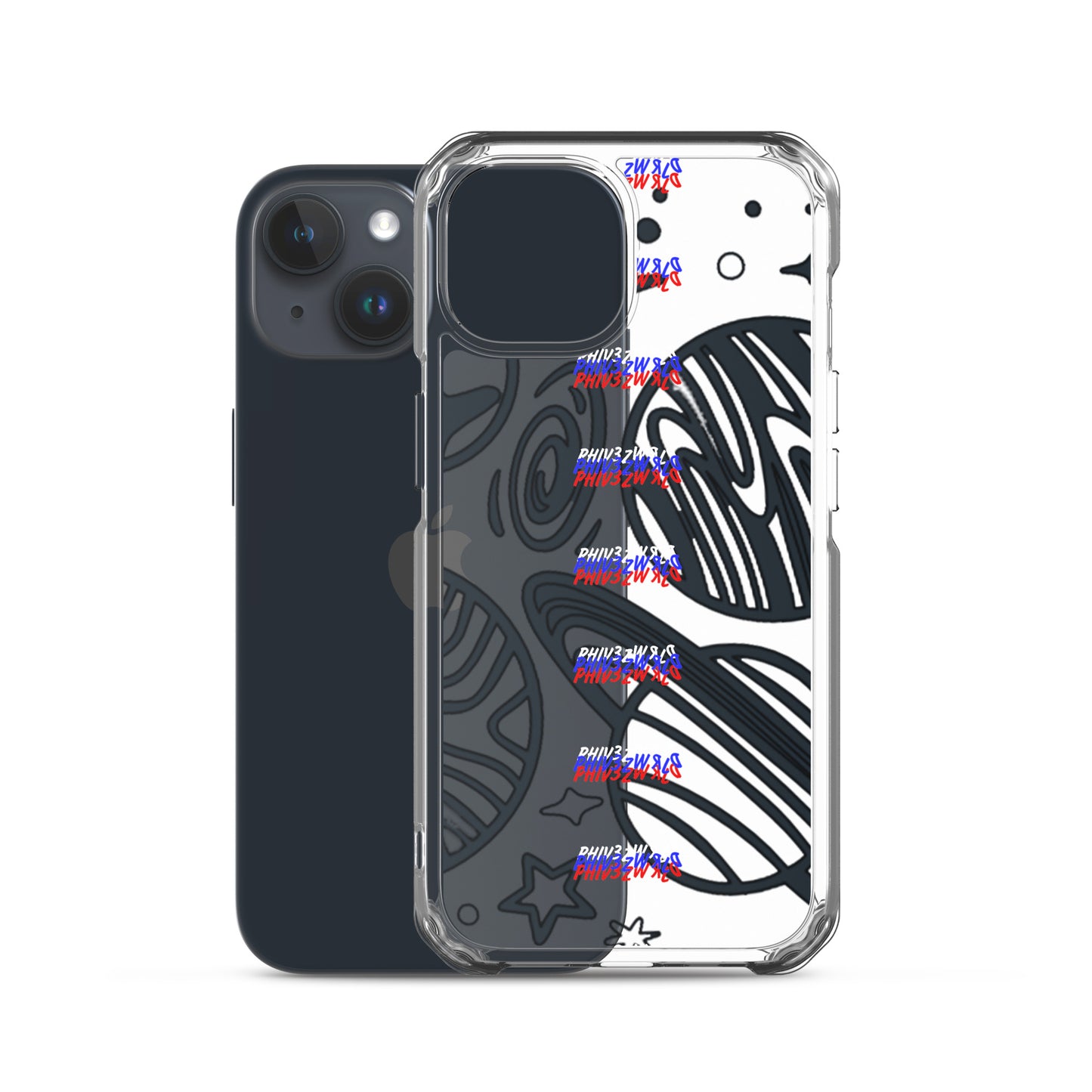 Phiv3zWRLD Galaxy Clear Case for iPhone®