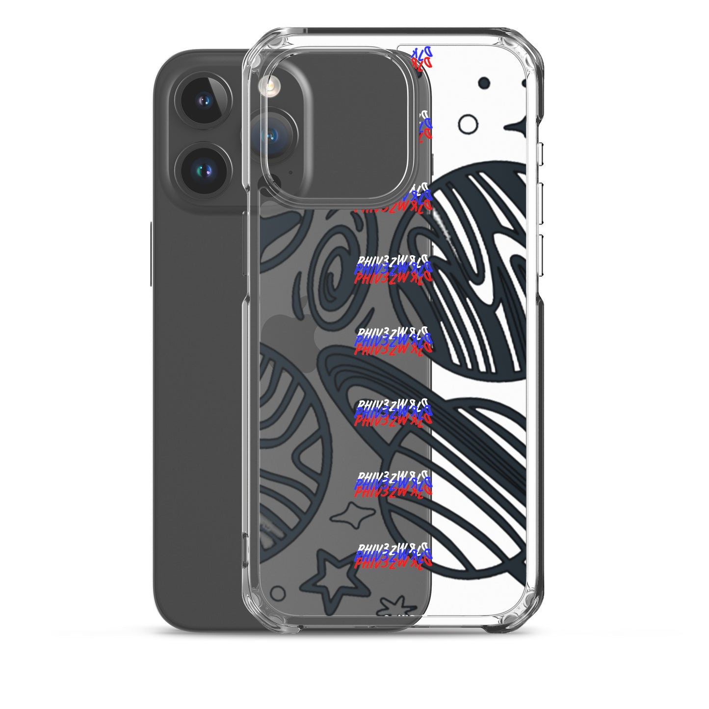 Phiv3zWRLD Galaxy Clear Case for iPhone®