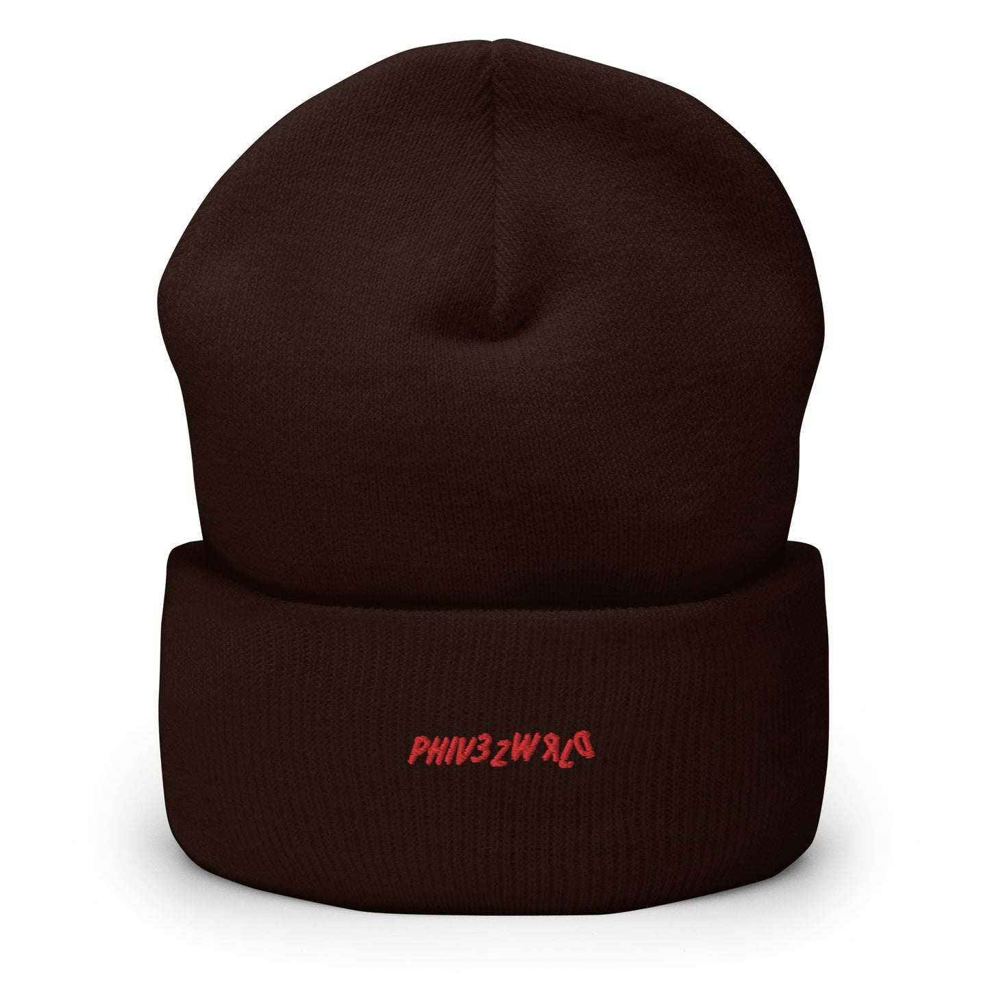 Red Phivezwrld Cuffed Beanie