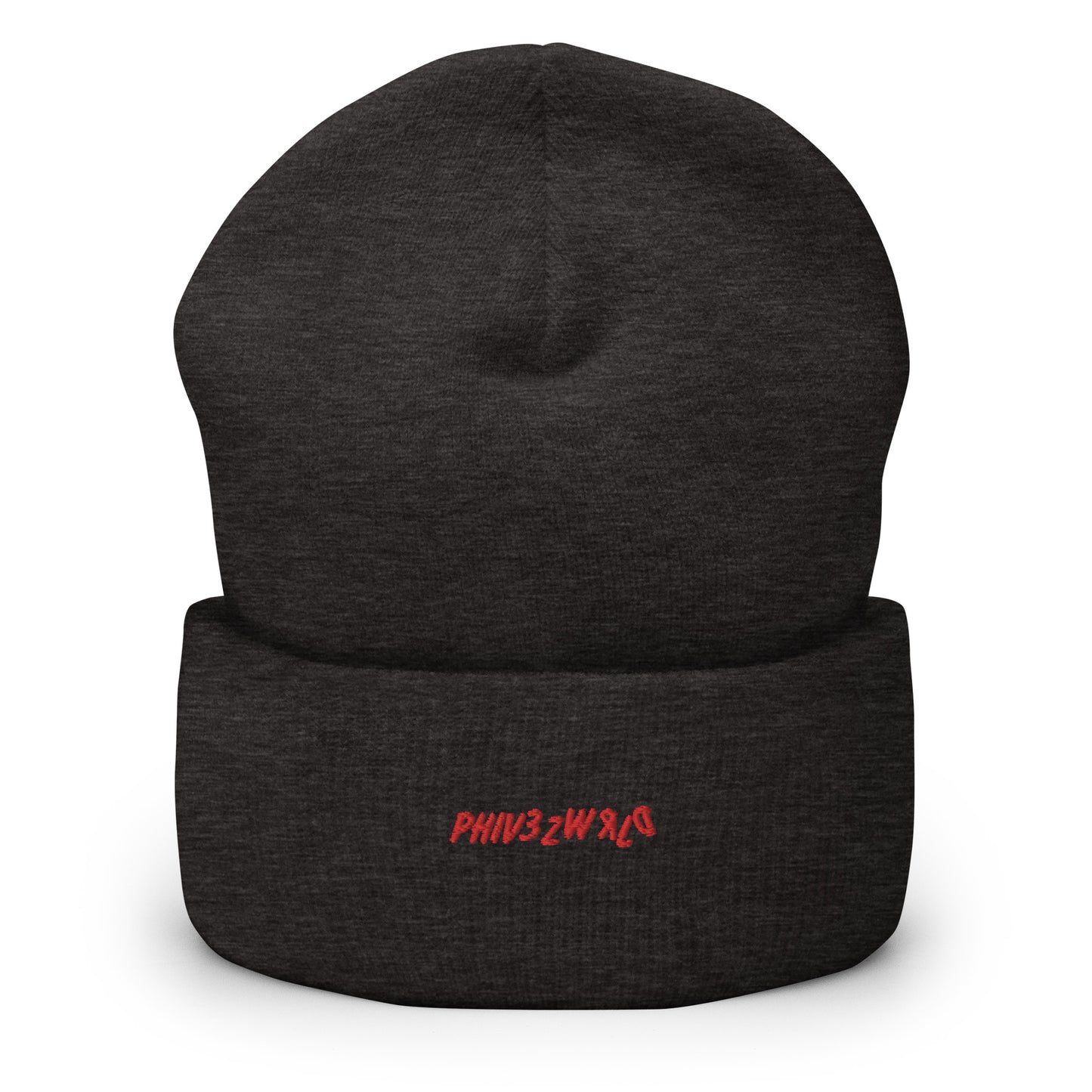 Red Phivezwrld Cuffed Beanie