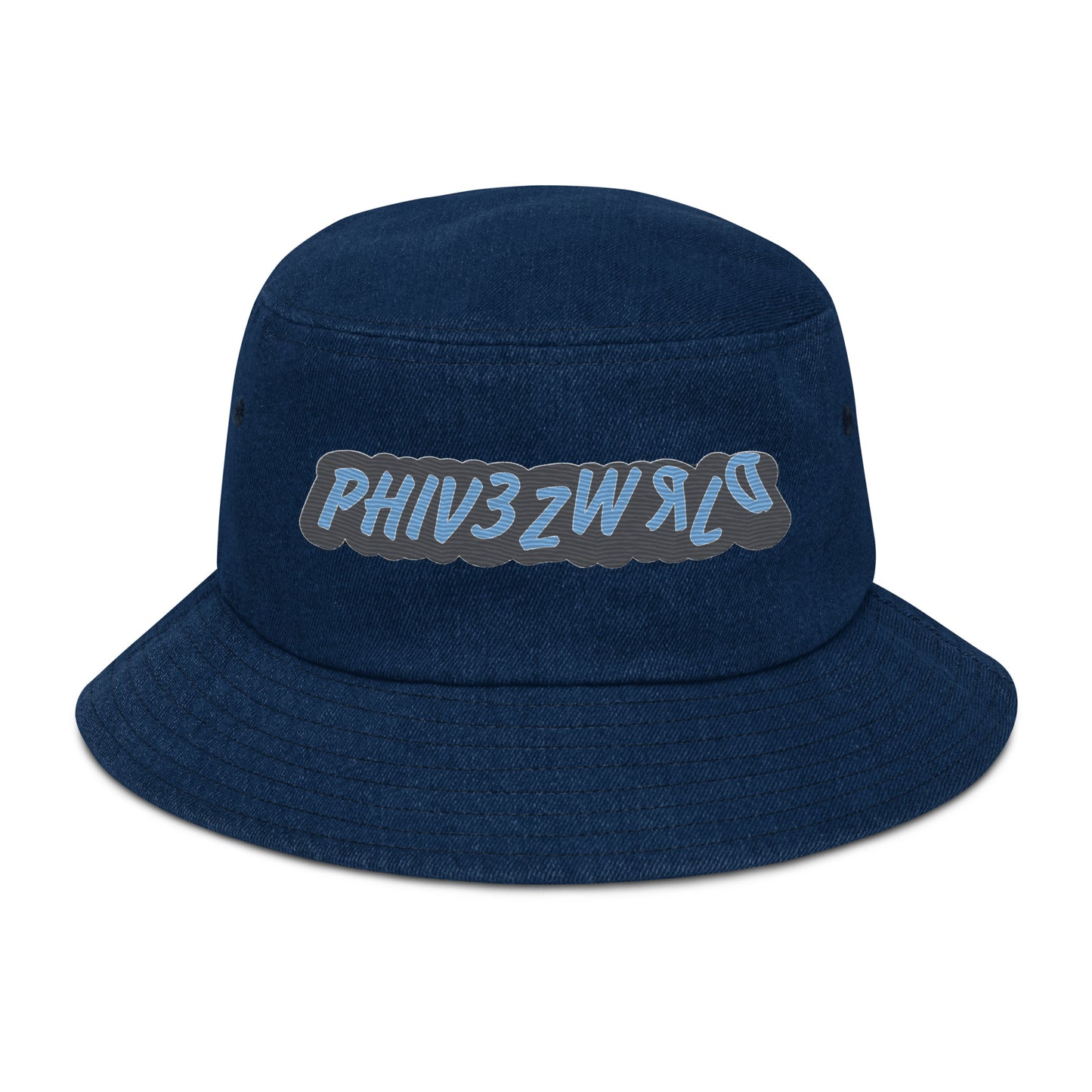 Phiv3zWrld Denim bucket hat