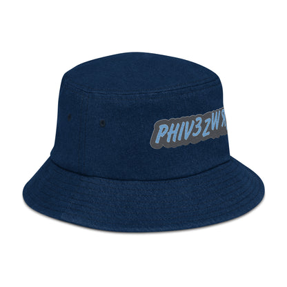 Phiv3zWrld Denim bucket hat