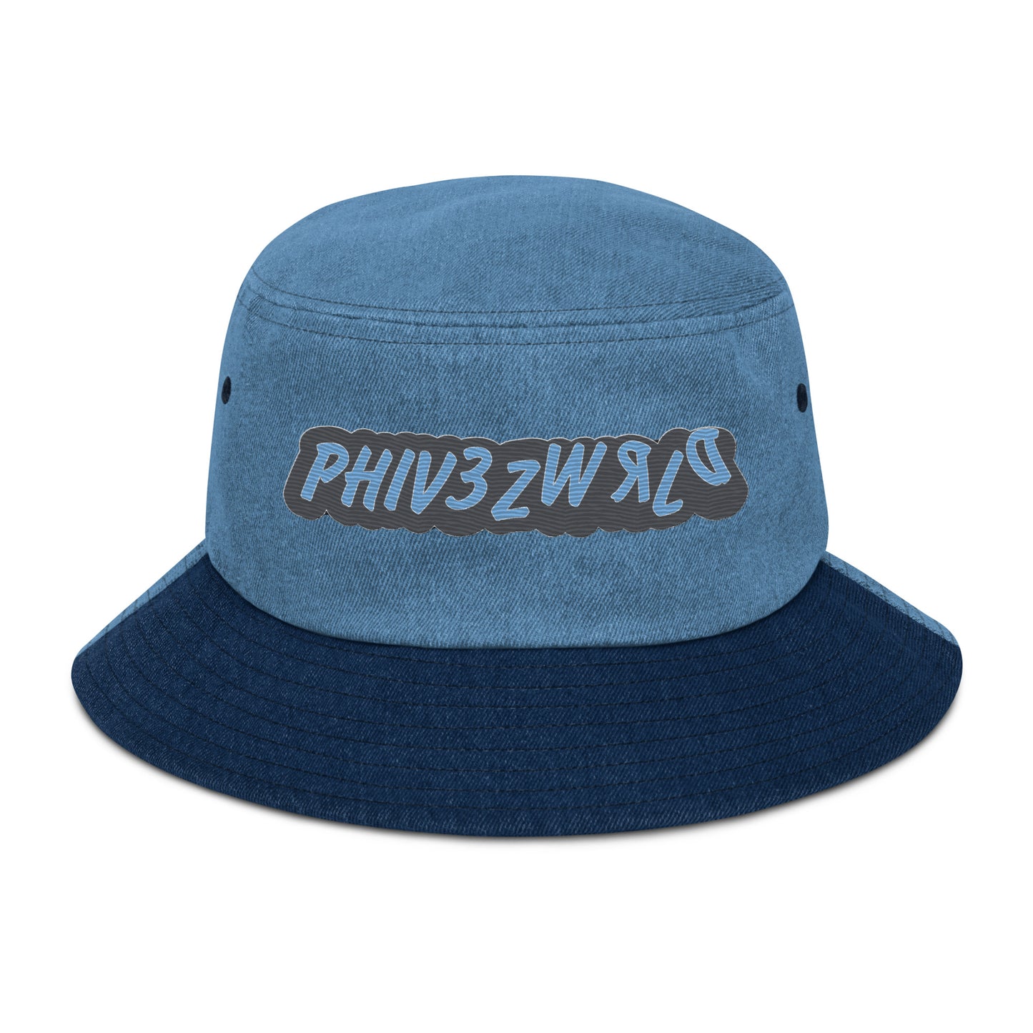 Phiv3zWrld Denim bucket hat