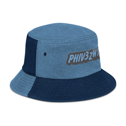 Phiv3zWrld Denim bucket hat