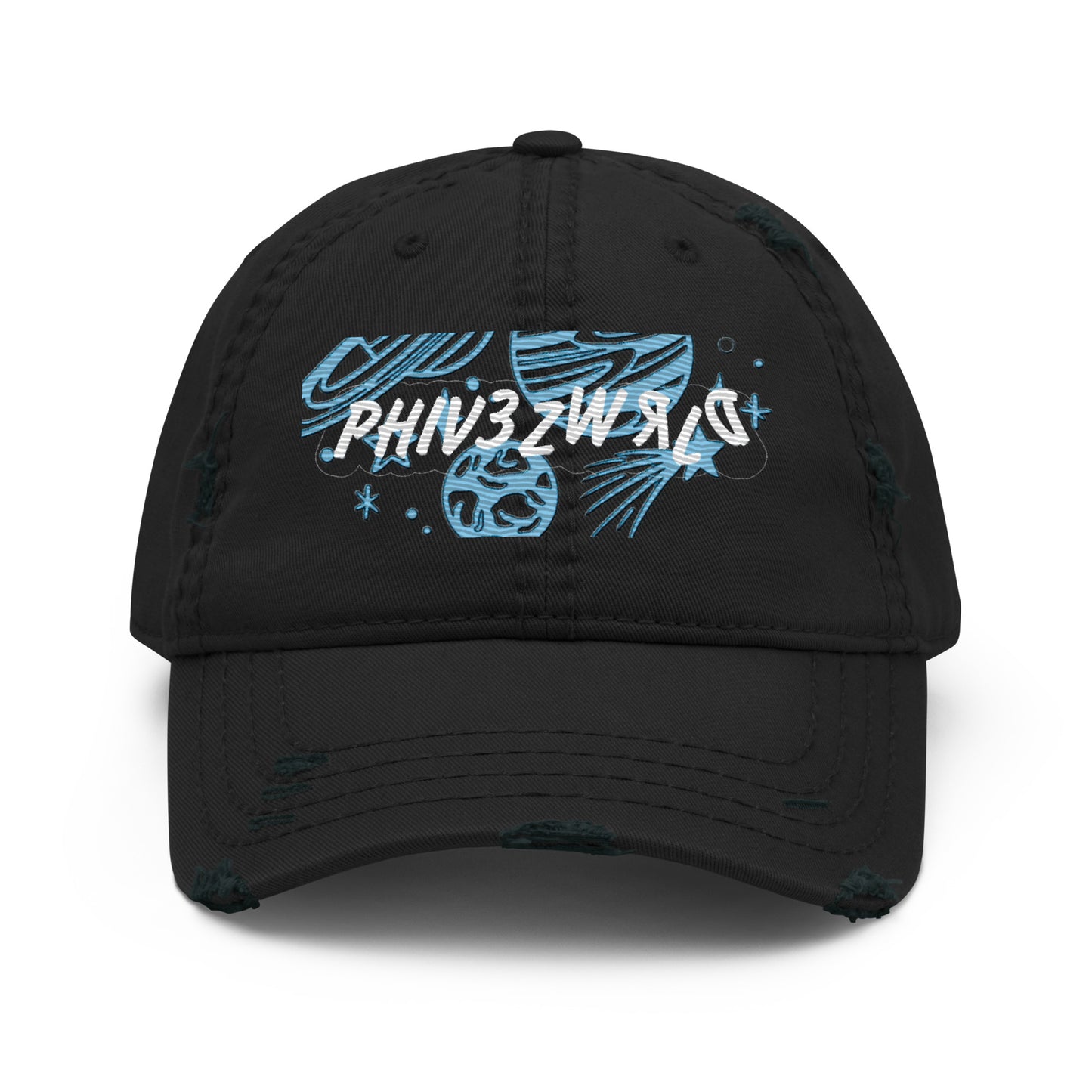 PHhiv3zWrld Distressed Dad Hat