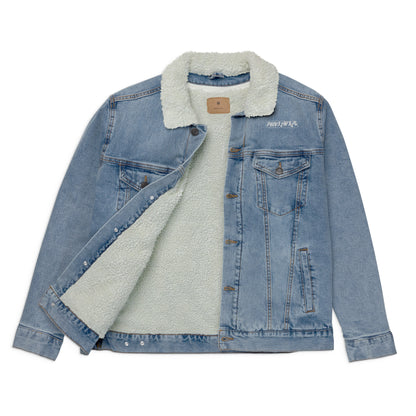 Unisex Phiv3zWrld denim sherpa jacket